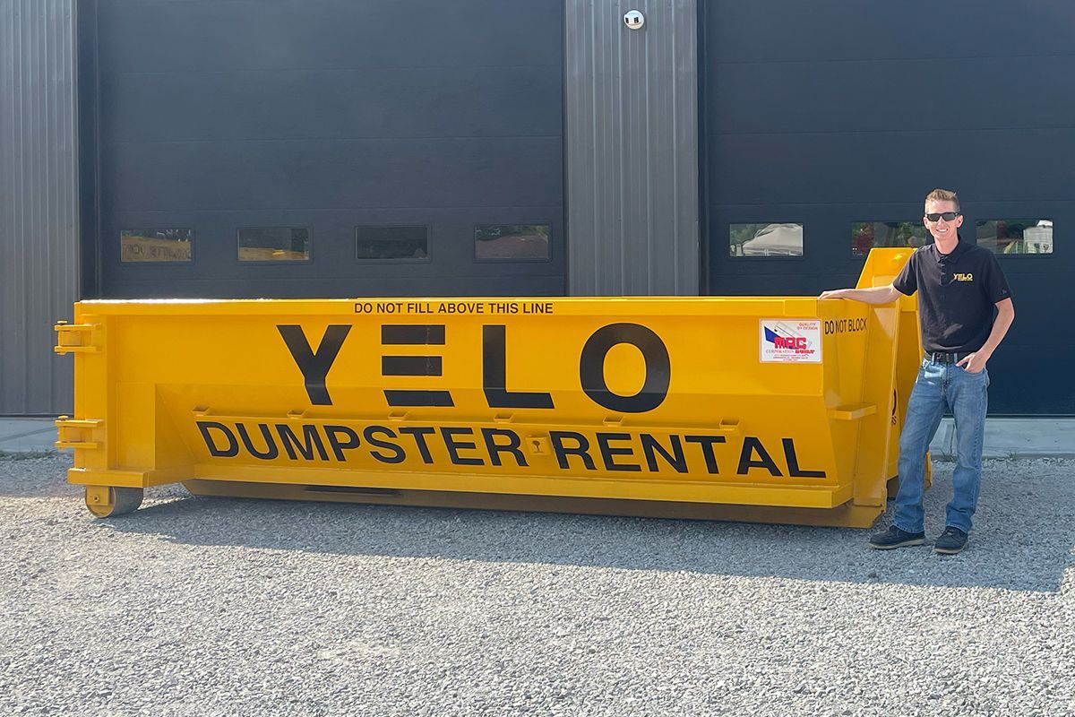 10 yard YELO dumpster