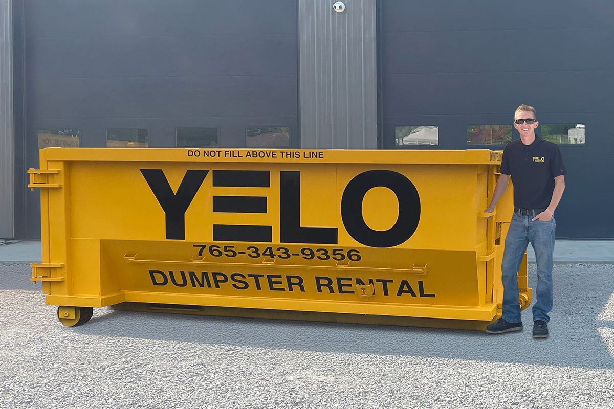 12 yard YELO dumpster