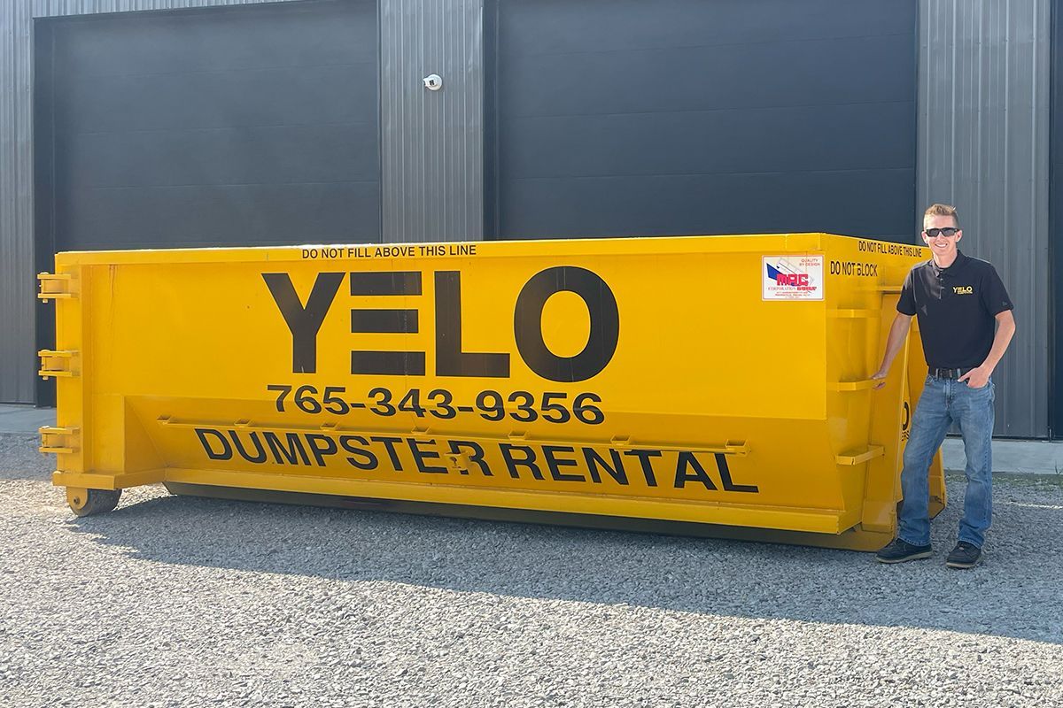 17 yard YELO dumpster